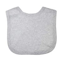 P4627-G: Plain Grey Velcro Bib